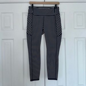 Athleta 7/8 length striped leggings